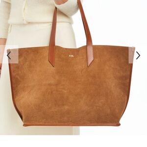 Mark & Graham Brown Suede Tote